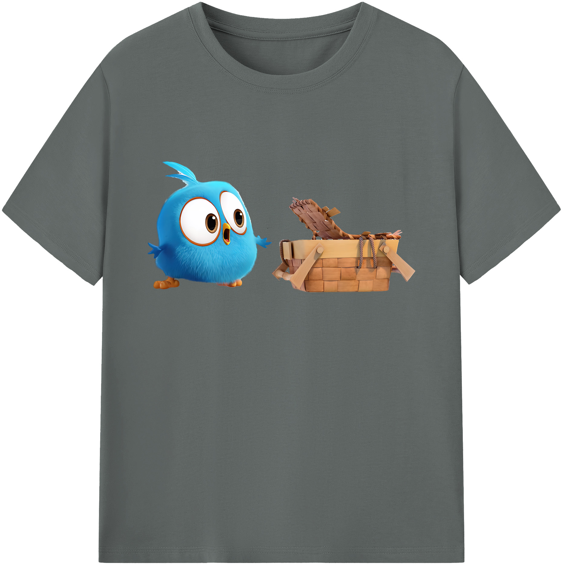（画像用） Angry Birds アングリーバード 綿100％ メンズ半袖Tシャツ｜肌触りやわらか＆通気性